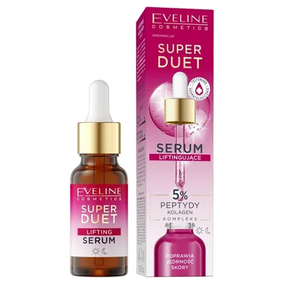 Eveline Cosmetics Super Duet, Lifting Serum (5% Peptydy & Kolagen, Liftingujące serum do twarzy)