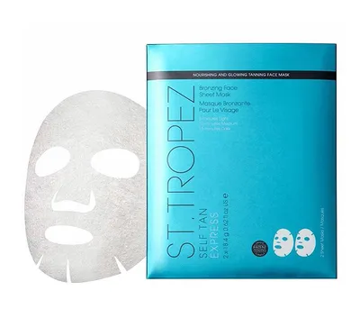 St.Tropez Self Tan Express Bronzing Face Sheet Mask (Samoopalająca maska w płachcie)