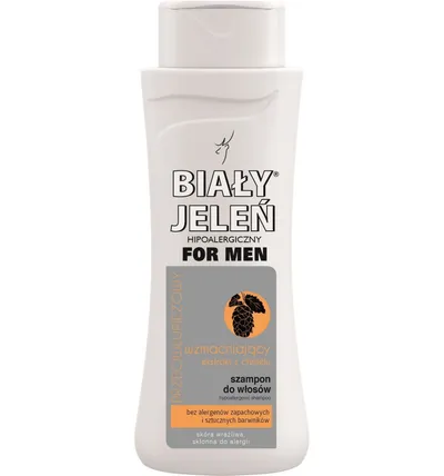 Biały Jeleń For Men, Hipoalergiczny szampon do włosów z ekstraktem z chmielu