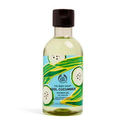 The Body Shop Cucumber, Shower Gel (Żel pod prysznic `Rześki ogórek`)