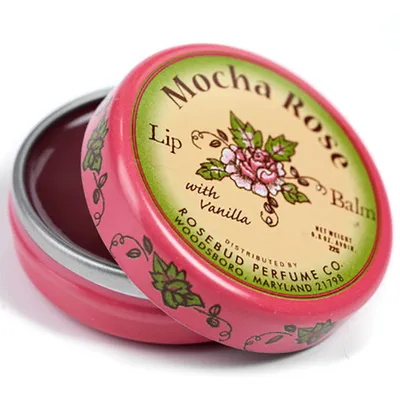 Rosebud Perfume Co. Mocha Rose Lip Balm (Balsam do ust z ekstraktem z wanilii)