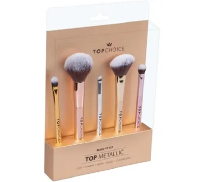Top Choice Metallic Make-up Set (Zestaw pędzli do makijażu)