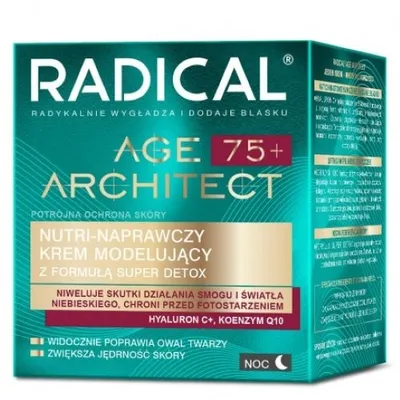 Radical Age Architect 75+, Nutri- naprawczy krem modelujący z formułą super detox na noc