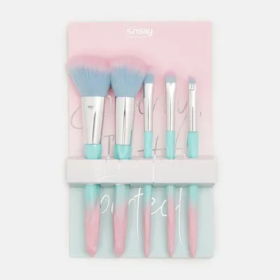 Sinsay Brush Set (Zestaw 5 pędzli do makijażu)
