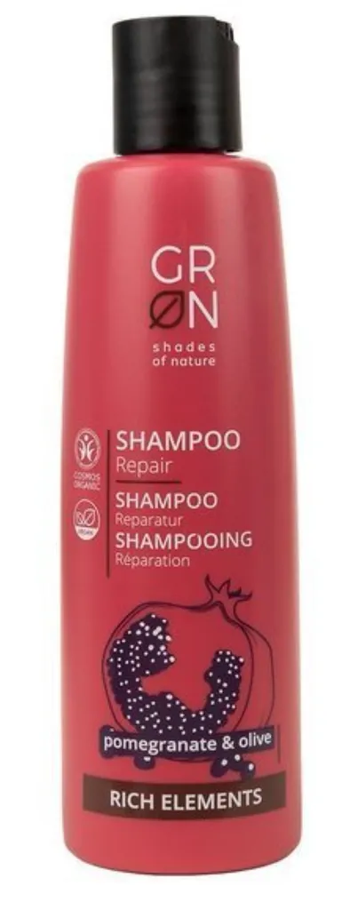 GRN - Shades of Nature (GRON) Rich Elements, Shampoo Repair Pomegranate & Olive (Szampon regenerujący z granatem i oliwą)
