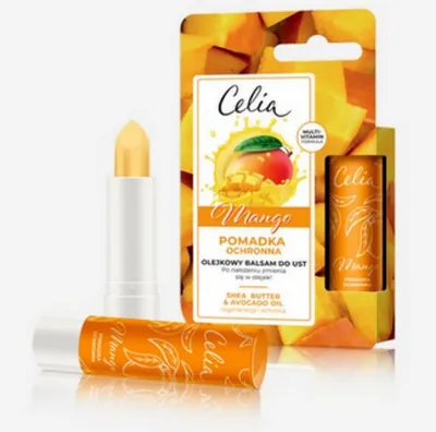 Celia Pomadka ochronna - olejkowy balsam do ust `Mango`