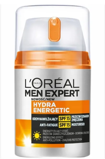 L'Oreal Paris Men Expert, Hydra Energetic, Krem nawilżający przeciw oznakom zmęczenia SPF15