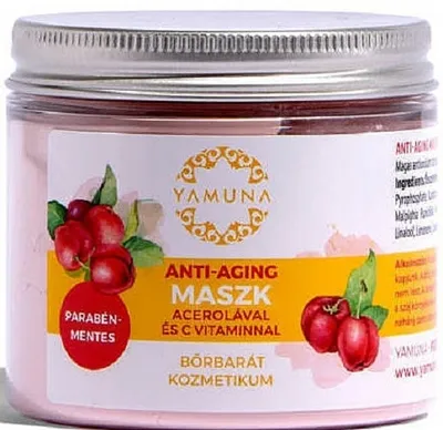 Yamuna Anti Aging Maszk (Przeciwstarzeniowa maska do twarzy z acerolą i witaminą C)