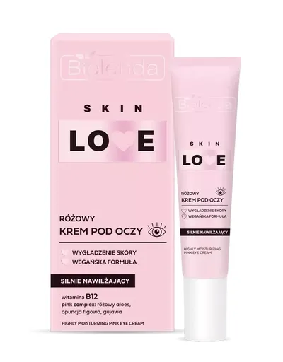 Bielenda Skin Love, Różowy krem pod oczy