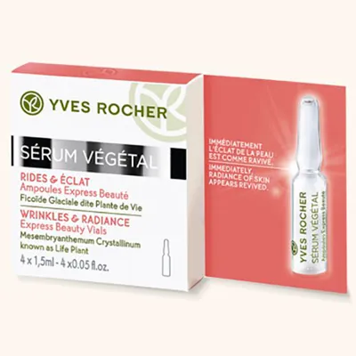 Yves Rocher Serum Vegetale, Rudes & Eclat Ampoules Express Beaute (Ampułki błyskawicznie odmładzające)