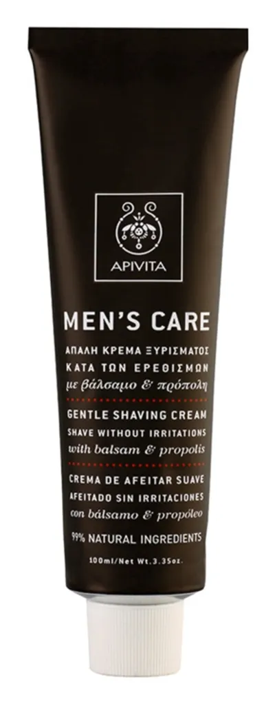 Apivita Men's Care, Gentle Shaving Cream (Delikatny krem do golenia)