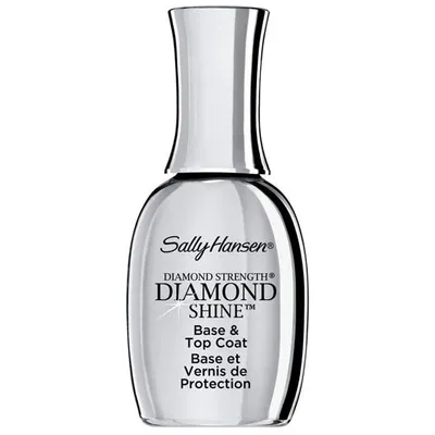 Sally Hansen Diamond Strength, Diamond Shine Base & Top Coat (nowa wersja) (Wzmacniający preparat podkładowo - nawierzchniowy z pudrem diamentowym)