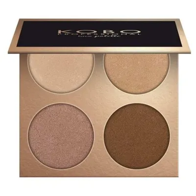 Kobo Professional Face Palette Golden Sand (Paleta 4 rozświetlaczy)