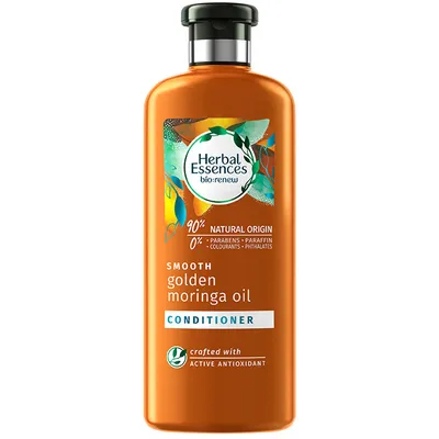 Herbal Essences Bio:renew, Wygładzająca odżywka do włosów `Złoty olej Moringa`