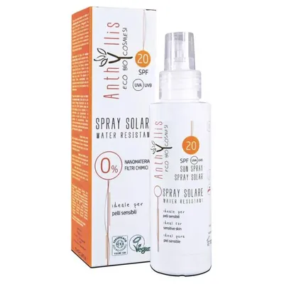 Anthyllis Eco Bio, Spray Solare Water Resistant SPF 20 (Wodoodporny spray przeciwsłoneczny SPF 20)