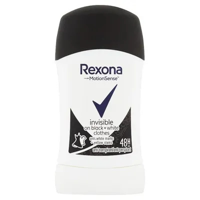 Rexona MotionSense, Invisible on Black + White Clothes, 48h Anti-perspirant Stick (Antyperspirant w sztyfcie)