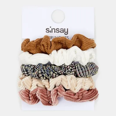 Sinsay Hair Scrunchies (Zestaw gumek do włosów)