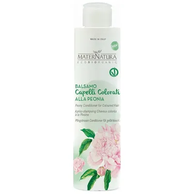 MaterNatura Balsamo Capelli Colorati alla Peonia (Balsam do włosów farbowanych z piwonią)