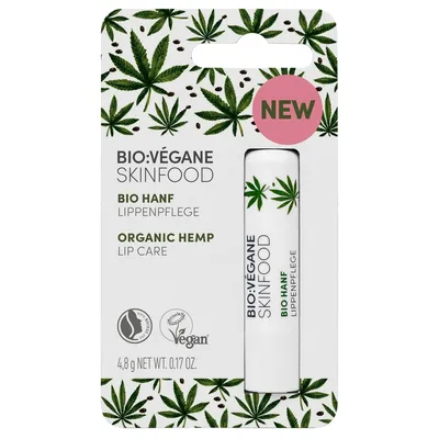 Bio Vegane Skinfood Bio Hanf Lippenpflege (Balsam do ust z olejkiem konopnym)