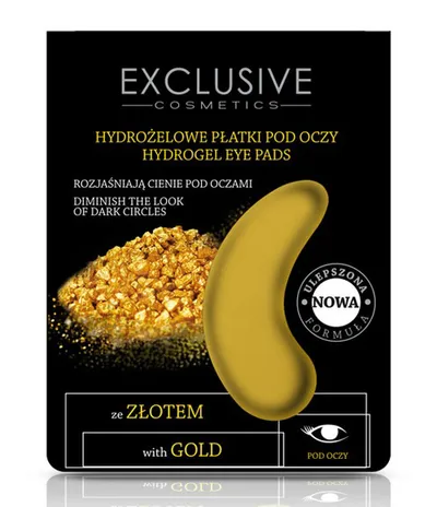 Exclusive Cosmetics Hydrożelowe płatki pod oczy ze złotem