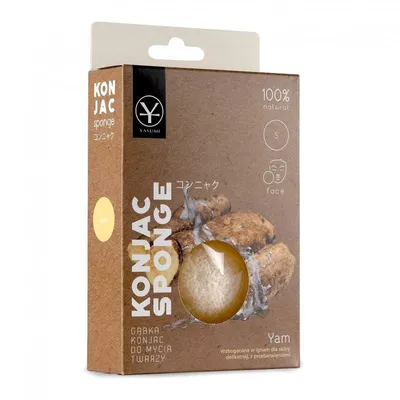 Yasumi Yam Konjac Sponge (Gąbka Konjac z ignam dla skóry z przebarwieniami)