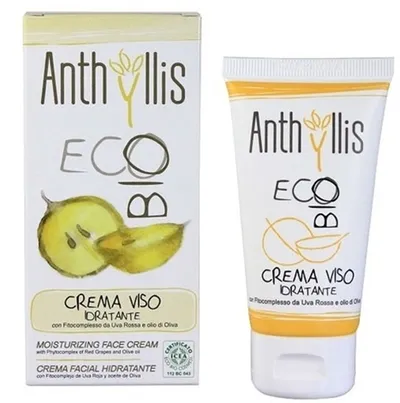 Anthyllis Eco Bio, Crema Viso Idratante (Krem nawilżający do twarzy z fitokompleksem z czerwonych winogron)