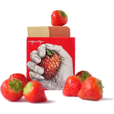 Uoga Uoga Ciao Strawberry!, Soap Bar (Mydło w kostce z ekstraktem z truskawki)