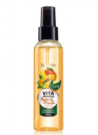 Faberlic Vitamania, Witaminowa mgiełka do ciała `Mango i papaja`