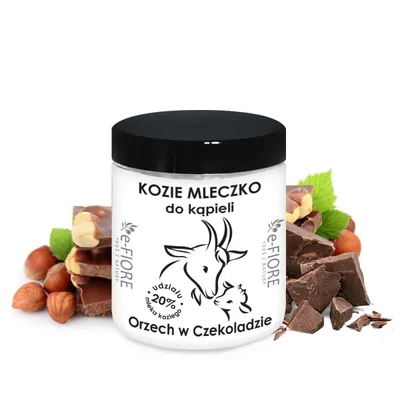 e-Fiore Kozie mleczko do kąpieli `Orzech w czekoladzie`
