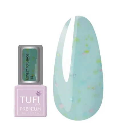Tufi Profi Premium,  Lovely Foil Base (Baza do paznokci z efektem folii)