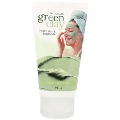 Action Green Clay French Clay & Bentonite Facial Mask (Maseczka do twarzy)