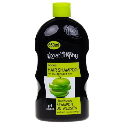 BluxCosmetics Naturaphy Hair Care, Jabłkowy szampon do włosów suchych i zniszczonych
