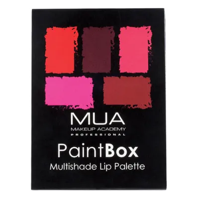 Make Up Academy (MUA) Paint Box Lip Palette (Paleta szminek)
