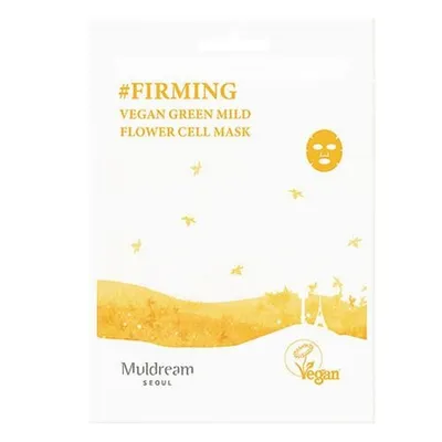 Muldream Vegan Green Mild Flower Cell Mask (Rewitalizująca maseczka w płachcie)
