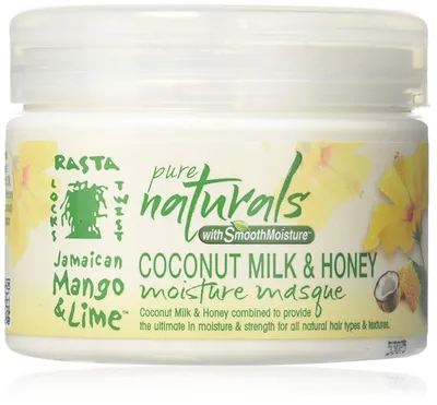 Rasta Locks & Twist Pure Naturals, Jamaican Mango & Lime Coconut Milk & Honey Moisture Masque (Nawilżająca maska do włosów z mlekiem kokosowym i miodem)