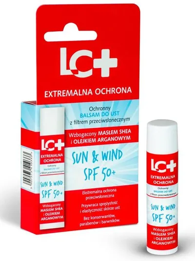Laura Conti Sun & Wind, Ochronny balsam do ust SPF 50+