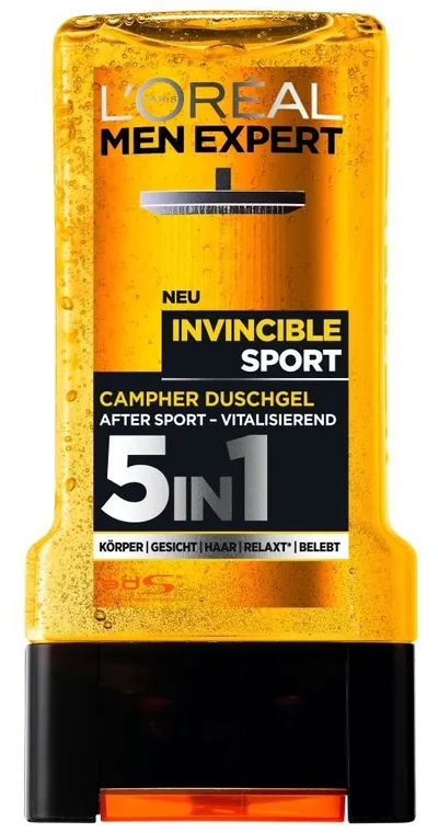 L'Oreal Paris Men Expert, Invincible Sport, Shower Gel 5 in 1 (Żel pod prysznic)