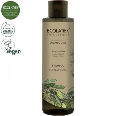 Ecolatier Organic Olive, Shampoo  Softness & Shine (Szampon do włosów `Miękkość i blask`)