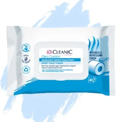 Cleanic Moist Toilet Tissue Deo Control (Nawilżany papier toaletowy)
