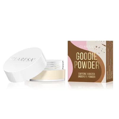 Claresa Goodie Powder, Caffeine Boosted Under Eye Powder (Sypki puder pod oczy z kofeiną)