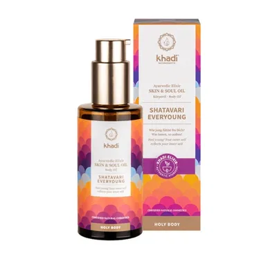 Khadi Skin & Soul, Oil Shatavari Everyoung (Odmładzający olejek do ciała)