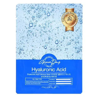 Grace Day Hyaluronic Acid Cellulose Mask (Maska w płachcie `Kwas hialuronowy`)