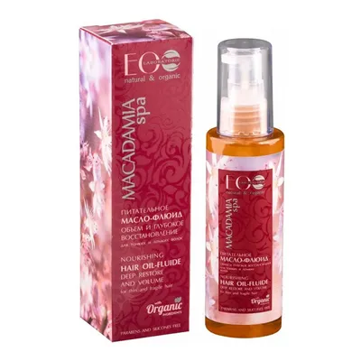 Ecolab Macadamia Spa, Nourishing Hair Oil-Fluide Deep Restore And Volume (Odżywczy olejek-fluid do włosów)