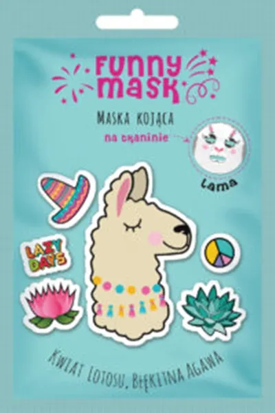 Marion Funny Mask, Kojąca maska na tkaninie `Lama`