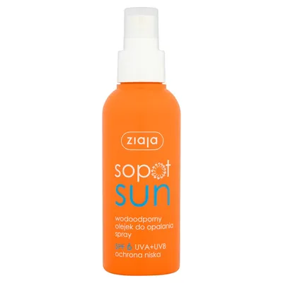 Ziaja Sopot Sun, Wodoodporny olejek do opalania w sprayu SPF 6