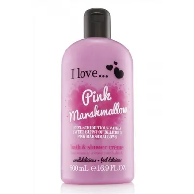 I Love... Cosmetics Pink Marshmallow, Bath & Shower Cream (Płyn do kąpieli i krem pod prysznic)