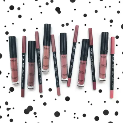 Rival de Loop Matt Couture, Lip Kit Matt Liquid Lipstick and Lipliner (Zestaw do makijażu ust: matowa pomadka w płynie i konturówka)