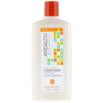 Andalou Naturals Moisture Rich, Conditioner Argan Oil & Shea (Odżywka do włosów głęboko nawilżająca z masłem shea i olejkiem arganowym)