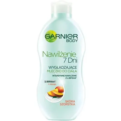 Garnier Nawilżanie 7 Dni, Wygładzające mleczko do ciała z olejkiem mango