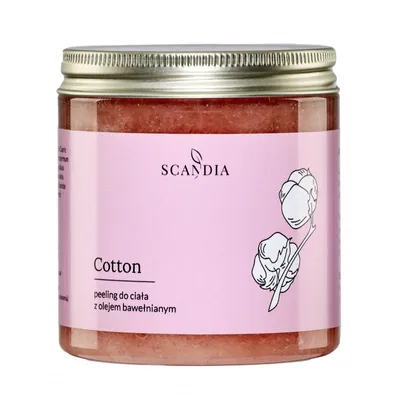 Scandia Cosmetics Cotton, Peeling do ciała z nawilżającym olejem bawełnianym